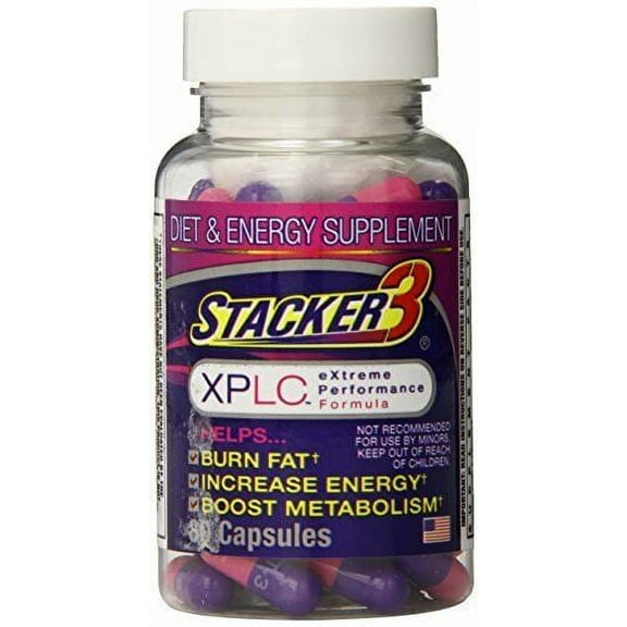 Stacker 3 XPLC Body Fat Burner and Metabolism Boosting 80 capsules