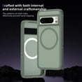 thumbnail image 3 of Google Pixel 8 Pro Phone Case, Phone case Google Pixel 8 Pro Magnetic Case [Compatible with MagSafe] Tough Rugged Matte Slim Shockproof Anti-Fingerprint Anti-Scratch Protective Cover, Light Green, 3 of 8