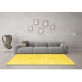 thumbnail image 3 of Ahgly Company Indoor Rectangle Solid Yellow Modern Area Rugs, 2' x 3', 3 of 4
