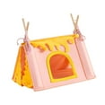 thumbnail image 3 of Tienda de escondite para hámster, nido de hámster, tienda de campaña cálida para cobayas, jaula tipo túnel, cueva Rosa, 3 of 9