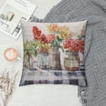 thumbnail image 2 of Chilfamy Flowers Vases Wooden Background Pillow Covers for Couch Sofa Indoor Outdoor Throw Pillow Cover 1PC Zipper Closure 24x24in, 2 of 5