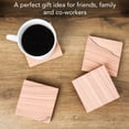 thumbnail image 2 of Thirstystone All Natural Cinnabar Square Coaster 4-Pack, 2 of 6
