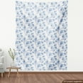 thumbnail image 4 of Ambesonne Floral Fabric by the Yard Upholstery, Chamomile Petal Pastel Bloom, 10 Yards, Pale Ceil Blue and White, 4 of 5