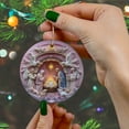 thumbnail image 4 of Dmlowu Christmas Decorations Nativity Scene Ornaments, Xmas Religious Christmas ​Ornaments, 2pcs Christian Christmas Nativity 3D Hanging Ornaments for Holiday Party Christmas Tree Decorations, 3 inch, 4 of 7