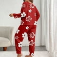 thumbnail image 4 of Censtreet Women's Plus Size 2 Piece Pajama Set Long Sleeve Shirt with Long Pajama Pant Printed Pj Lounge Sets XL-5XL, 4 of 5