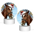 thumbnail image 2 of Daiia Christmas Horse Pattern Acrylic Night Light, LED Touch Light, Bedroom Night Light, Soft Glowing Lamp Perfect Gift for Mother's Day, Birthday, or Christmas, 2 of 9
