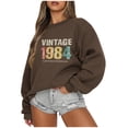 thumbnail image 2 of CaiJunJia Sweatshirts for Womens Women's Fall Letter Graphic Crewneck Sweatshirt Winter Long Sleeve Casual Drop Shoulder Pullover Tops, 2 of 4