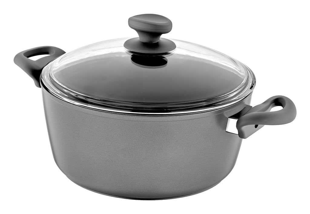 Saflon Stainless Steel 6 Qt Stock Pot with Glass Lid