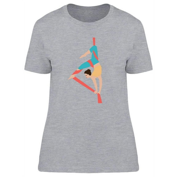 Woman Doing Aerial Acrobats T-Shirt Women -Image by Shutterstock, Female Small