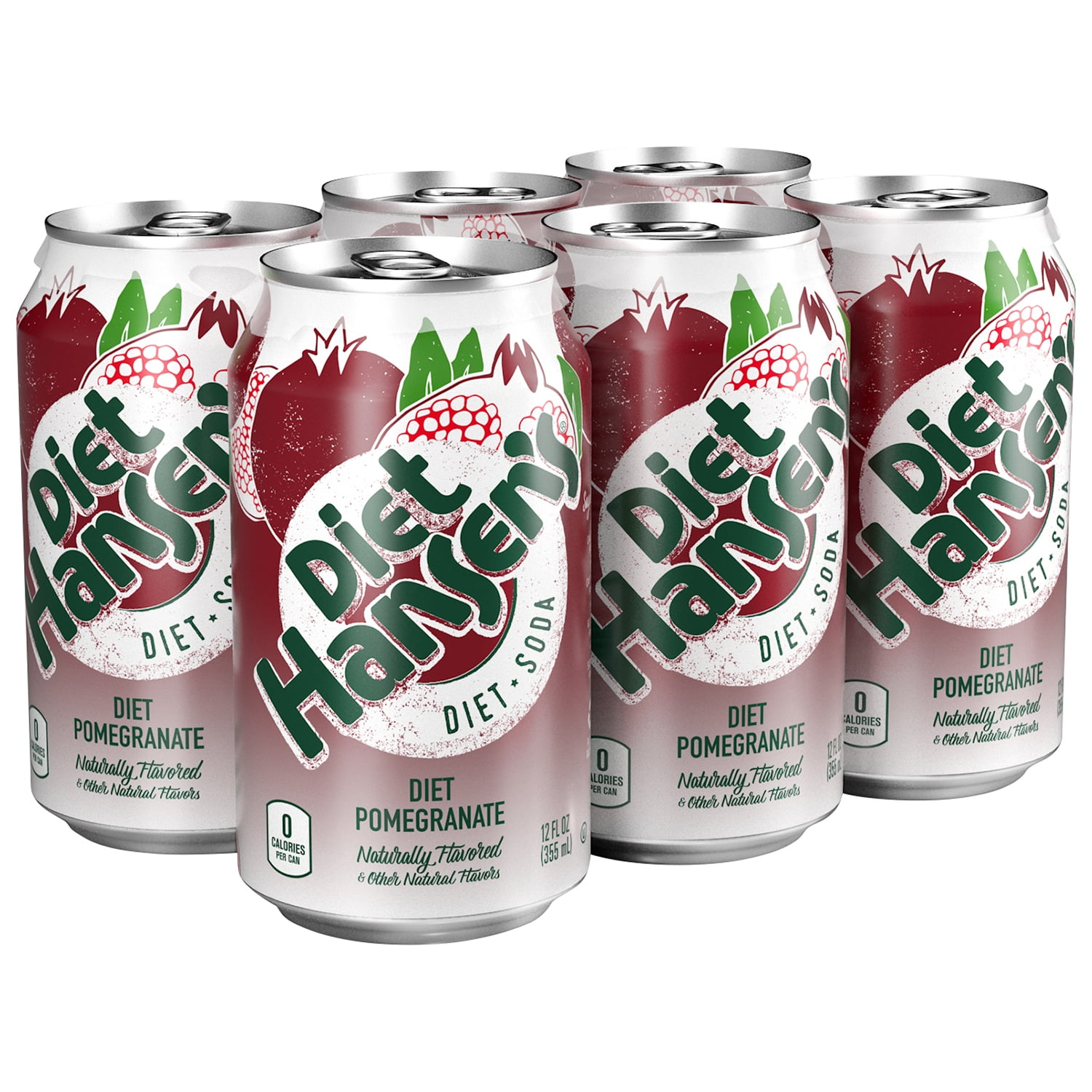 Diet Hansen's® Premium Diet Pomegranate Soda 612 fl. oz. Cans