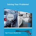thumbnail image 2 of High Pressure Washer Gun with Extension Rod 5 Different Nozzles 4000 PSI Portable Handheld Car Washer M22 Water Inlet 1/4-inch Nozzle Connection Washing Sprayer for Floor Fence Patio Garden Pet Shower, 2 of 9