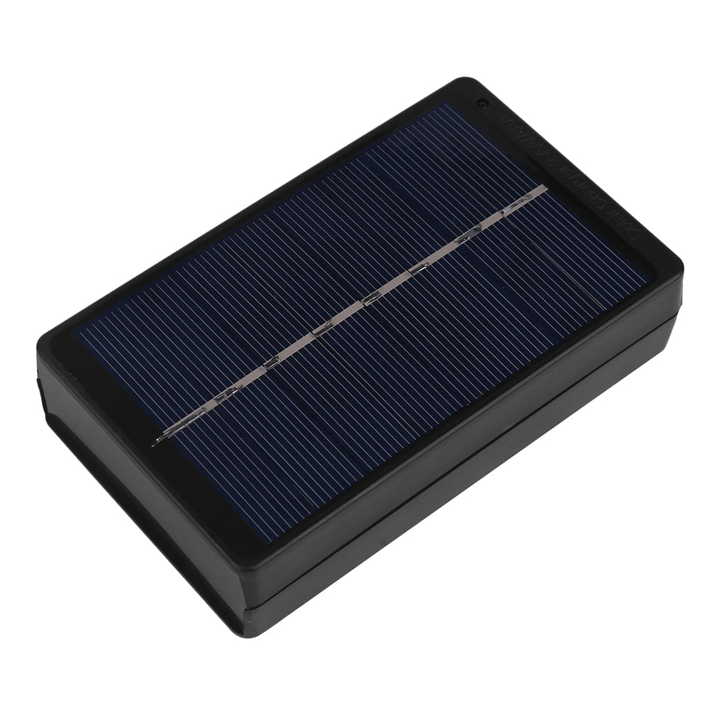 Ponacat Solar Panel Chager,1W 4V Portable Solar Panel Black Charging Box,Camping Hiking Travelling Solar Charger for AA/AAA Battery 