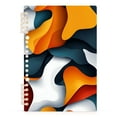 thumbnail image 7 of FORMRS 1-Subject Spiral Notebook 8" x 5" College Ruled 60 Refillable Sheet A5 Hard Cover, 2 Pack, Abstract Wavy, 7 of 7