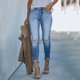thumbnail image 1 of WILLBEST Jeans Mujer Pantalones Vaqueros Clásicos de Cintura Media para Mujer, Casuales, Cómodos y Elásticos Con Bolsillos para Uso Diario. Grande, 1 of 6
