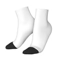thumbnail image 2 of Bingfone White Design Patterned Men'S Women'S Casual Cotton Socks, 2 of 9
