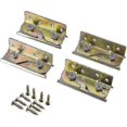 thumbnail image 1 of Bed Hinge, 4 Pieces Bed Rail Bracket, Heavy Duty Bed Hinge, Furniture Bracket Connector, With Screws, For Bedroom Bed Hinge Bracket Fixed Connection 2, 1 of 4
