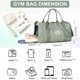 thumbnail image 2 of Bolsa de gimnasio VGOCO para mujer y hombre con compartimento para zapatos impermeable, 2 of 7