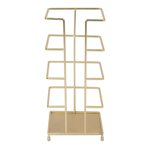 Era Tower Freestanding Toilet Paper Holder, Stacker, Warm Gold 6.18" x 13.85in