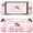 Pink, variant on PlayVital Good Night Bear Dockable Protective Case for Nintendo Switch 2 - Blue Detachable Silicone Joycon Grips with Thumbs Caps