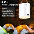 thumbnail image 2 of Slowowing Mini Air Pump, Mini Portable Air Pump with Light, 4 in 1tiny Multi-Function Airpump with 2400mah Battery, Outdoor Lighting Camping Tent Light, for Air Mattress, Pool Floats, 2 of 9