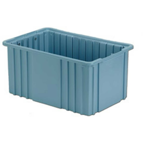 LEWISBins Divider Box, 16-1/2" x 10-7/8" x 8", Light Blue, Lot of 6