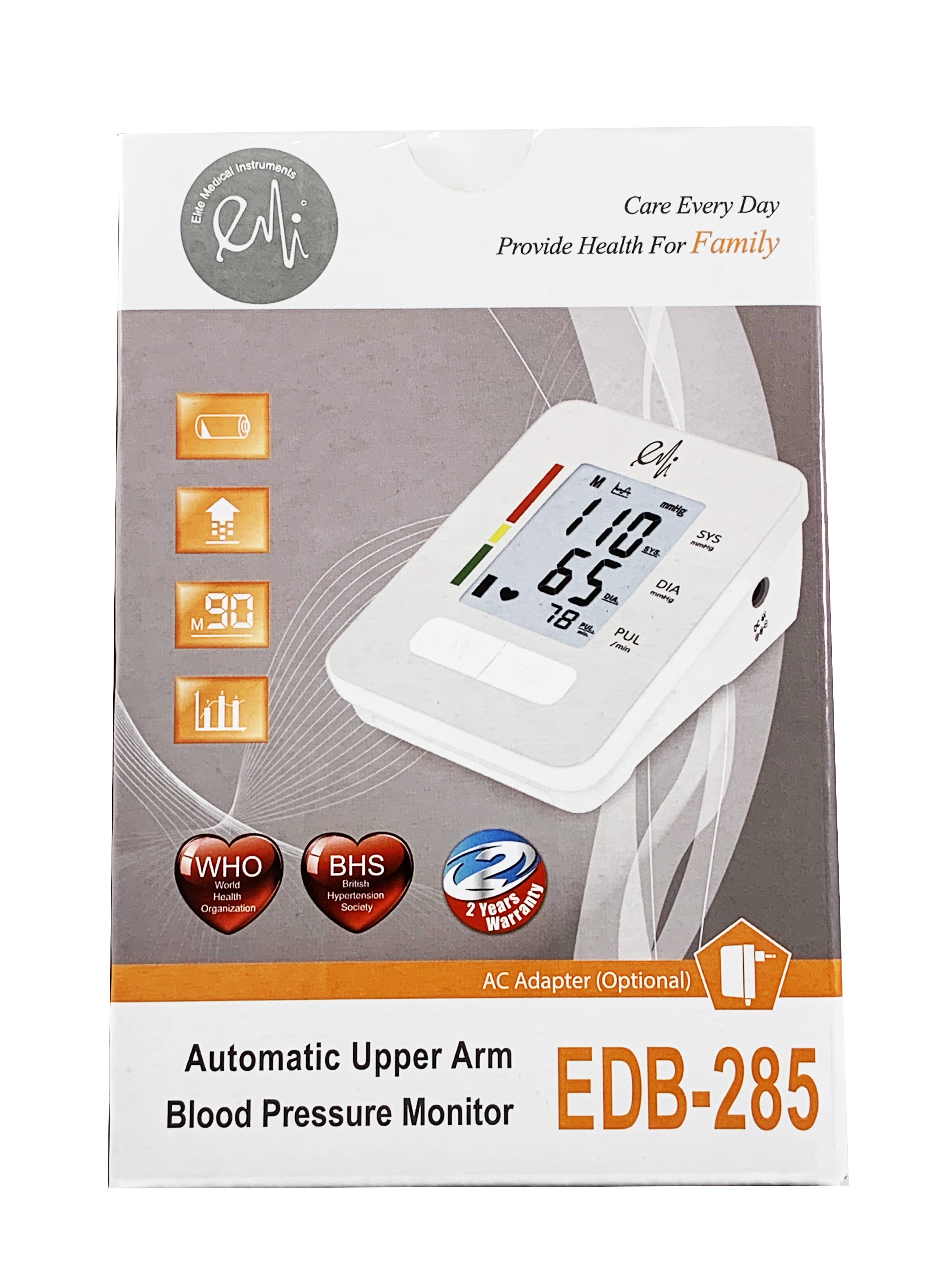 EMI Fully Automatic Upper Arm Digital Blood Pressure Monitor
