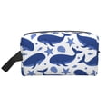 thumbnail image 2 of Uemuo Whale Pattern Portable Toiletry Bags with Handle, Waterproof travel Make up Bags for Women, Large Capacity Travel Cosmetic Bags, 2 of 9