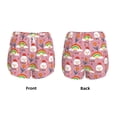 thumbnail image 6 of Uemuo Cartoon Chicken Pattern Women's Athletic Shorts High Waisted Running Shorts with Liner Pockets Gym Elastic Workout Shorts-Small, 6 of 9