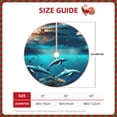 thumbnail image 2 of Xecao Hawaiian Ship Dolphin Pattern Christmas Tree Skirt Holiday Part Decorations for Christmas Tree, Farmhouse Christmas Decor Xmas Holiday Home Party Decorations-48", 2 of 6