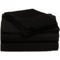 thumbnail image 1 of Soft Long-Staple Cotton Sheet Set Black / Full, 1 of 1