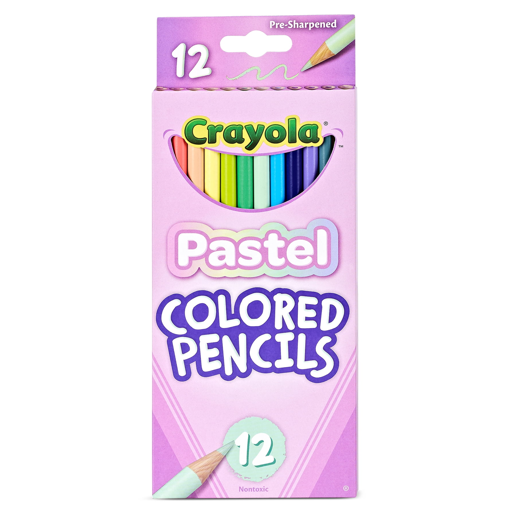 Crayola Colored Pencils, Pastel, 12 Per Pack, 12 Packs