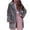 Gray, variant on Odeerbi Jackets For Women Ladies 2025 Casual Trendy Solid Color Faux Plush Warm Jacket Coat Hot Pink