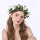 thumbnail image 2 of Corona de flores de Margarita, corona Floral, diadema, guirnalda para el pelo, tocado de Halo de flores con cinta, fotos de fiesta de boda, blanco, 2 of 5