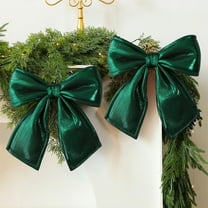 Velvet Christmas Bow for Christmas Tree Decoration Wedding Arch Gift Box Display Holiday Party Backdrop Indoor Outdoor Hanging Ornament