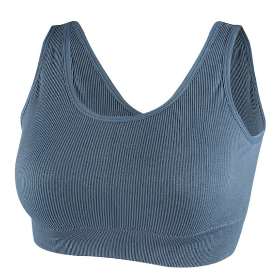 Tnhcpk Sports Bras for Women High Support Women's New Yoga Sports Vest Wrapped Chest without Steel Underwear Womens Bralette Bandeau Bra Sexy Underwear for Women, Blue, F