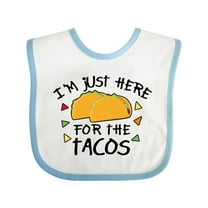 Inktastic I'm Just Here for the Tacos Cinco De Mayo Boys or Girls Baby Bib