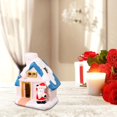 thumbnail image 1 of maskred Resin Christmas Scene Snow House LED Desktop Set Decoration Village House Santa 5Set, 1 of 6