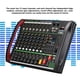 thumbnail image 4 of Mezclador De Sonido Digital, Transmisión De 8 Canales, Consola De Placa De Sonido USB Con Chip DSP Para Transmisión En Vivo De Escenario De Estudio, 4 of 7