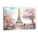 thumbnail image 2 of Cuadro Canvas Paisaje Paris Rosa Tipo Oleo Grande Decorativo, 2 of 4