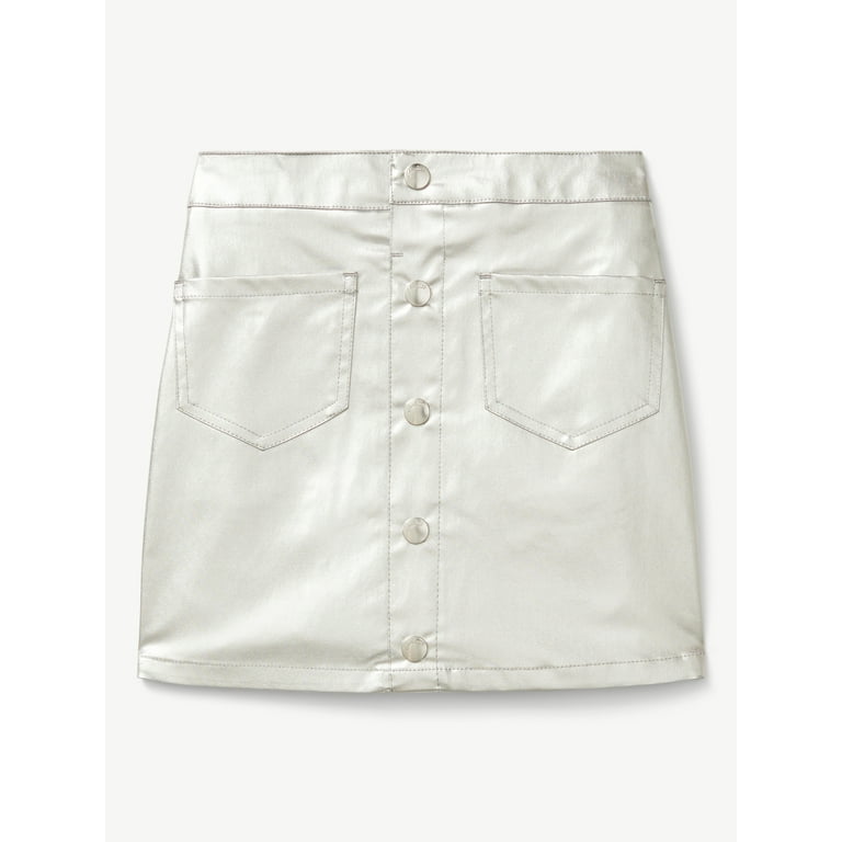Button front skirt xl top