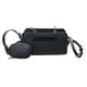 thumbnail image 1 of Bola Shoulder Mini Steve Madden color negro con doble asa, son ajustables y desmontables, mide 25 cm de ancho por 13 cm de alto. Inluye monedero mide 11 cm de alto por 8 cm de ancho., 1 of 5