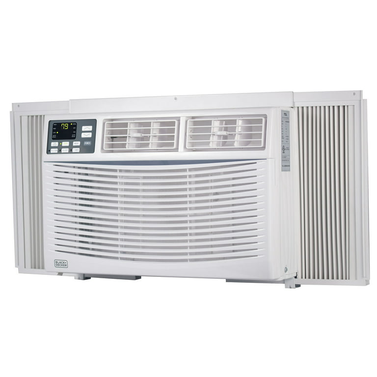 BLACK+DECKER 6000 BTU Window Air Conditioner Unit, AC Cools Up to 250  Square Feet, White