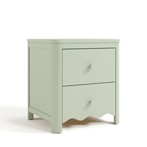 Storkcraft Casablanca 2 Drawer Children's Nightstand, Sage