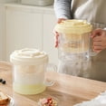thumbnail image 4 of Yellow Plastic Yogurt Press Filter - Reusable Greek Yogurt Maker with Lid for Draining Whey, Cheese Making & Coconut Milk (1 Unit), 4 of 5