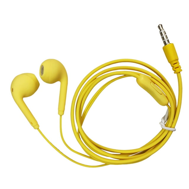 Electronics Earbuds Wired With Microphone Noise Isolating In-Ear Headphones Powerful Heavy High Definition Earphones Compatible Most 3.5mm
