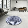 thumbnail image 3 of Ahgly Company Indoor Round Patterned Heavenly Blue Area Rugs, 8' Round, 3 of 6