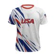 thumbnail image 3 of 2026 New USA Soccer Jersey Men, United States Jersey Soccer, Jersey USA Crew Neck Short Sleeve Football Shirt, USA Flag Soccer Jersey for Adult(Black, 2XL), 3 of 6