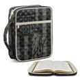 thumbnail image 2 of Xixirimido American Flag Liberty Print Bible Cover Case for Women Men, United States 250th Anniversary Bible Cover with Handle Quilted Bible Carrying Case Bag Bible Accessories, 2 of 7