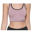 thumbnail image 3 of CALVIN KLEIN PERFORMANCE Intimates Purple Racerback Medium Impact Removable Cups Sports Bra S, 3 of 3