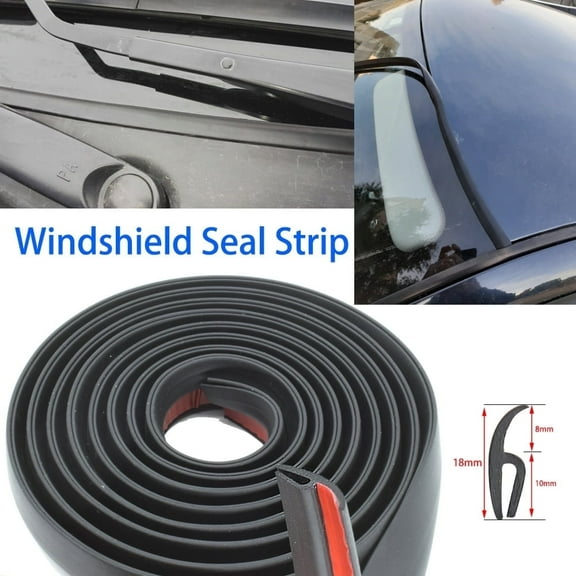 AUTOXBERT 13FT/4m h Type Car Rubber Seal Strip Windshield Sunroof Trim Edge Weatherstrip Self Adhesive